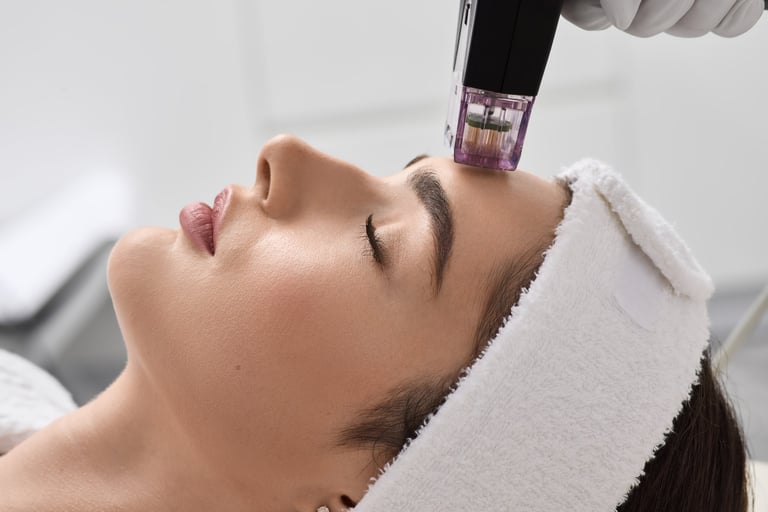 Non-surgical microneedle radio frequency lifting procedure